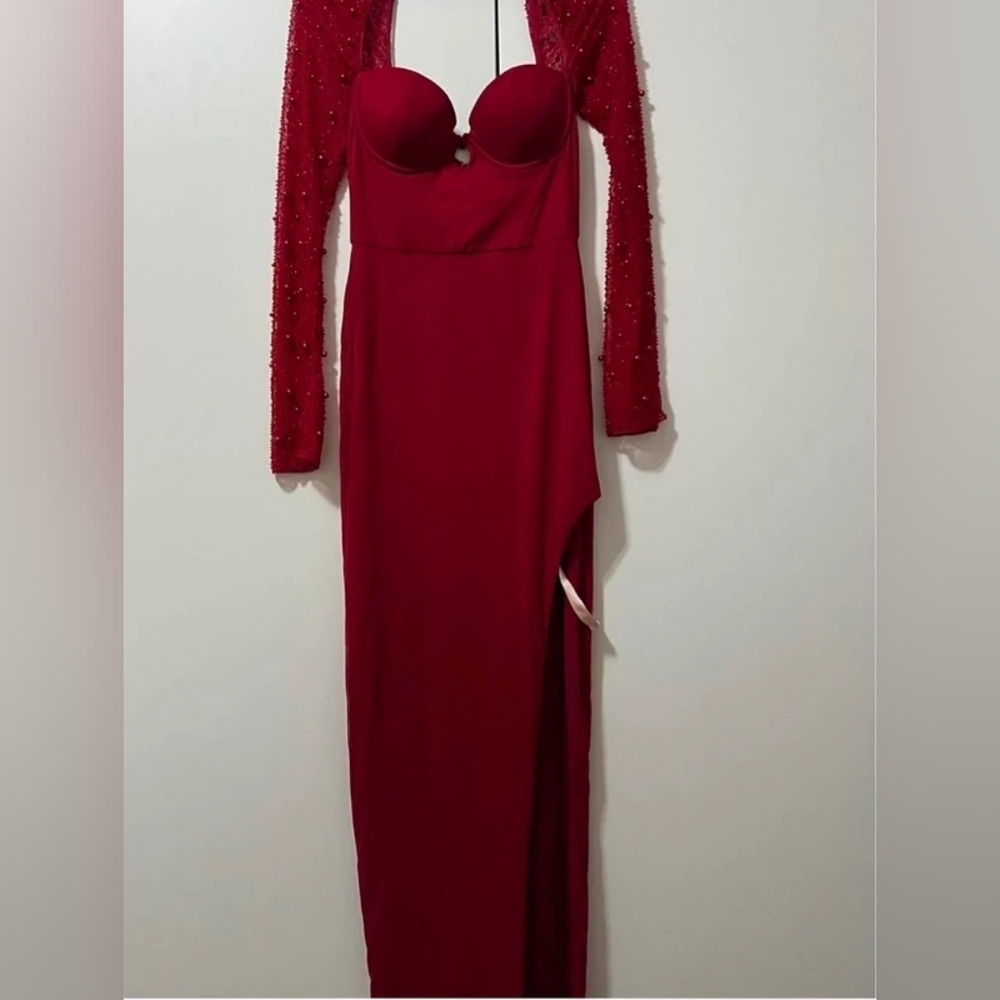 Elegant Red Evening Gown